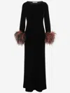 Stephan Janson Viscose Blend Long Dress In Black