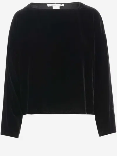 Stephan Janson Viscose Blend Top In Black