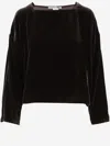 Stephan Janson Long-sleeved Blouse In Brown