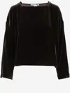 Stephan Janson Long-sleeved Blouse In Brown