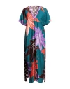 Stephan Janson Woman Midi Dress Deep Jade Size Onesize Silk In Green