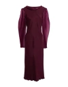 Stephan Janson Woman Midi Dress Plum Size 10 Silk In Purple