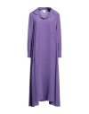 Stephan Janson Woman Midi Dress Purple Size M Silk In Purple