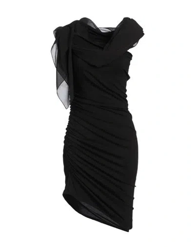 Stephan Janson Woman Mini Dress Black Size M Viscose, Elastane, Silk