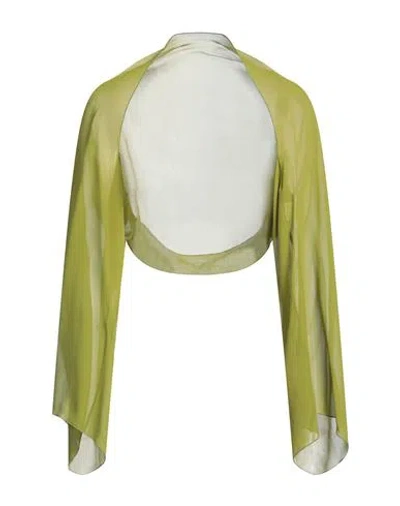 Stephan Janson Woman Shrug Lime Green Size M Silk