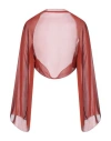 Stephan Janson Woman Shrug Rust Size M Silk In Red