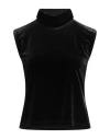 Stephan Janson Woman Top Black Size M Polyester, Elastane