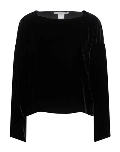 Stephan Janson Woman Top Black Size S Viscose, Silk