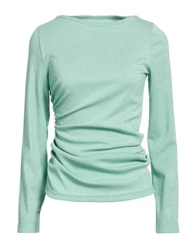 Stephan Janson Woman T-shirt Light Green Size S Viscose, Polyester, Nylon, Elastane
