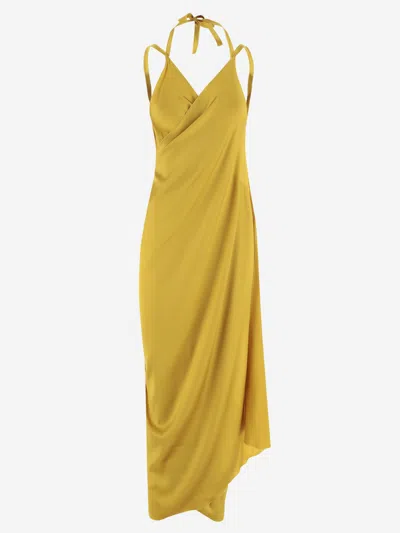 Stephan Janson Yellow Silk Dress