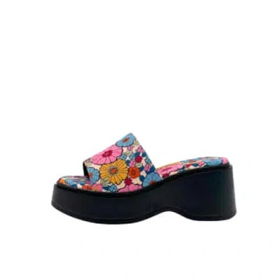 Stephan Phenelope Floral Sandals In Multi