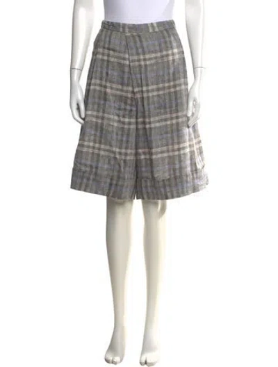 Pre-owned Stephan Schneider Linen Knee-length Shorts In Grey