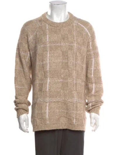Pre-owned Stephan Schneider Patterned Crew Neck Pullover In Neutrals