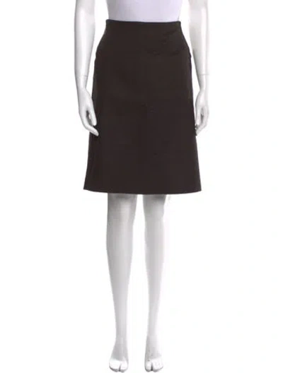 Pre-owned Stephan Schneider Wool Knee-length Skirt In Brown