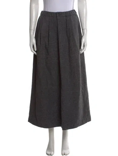 Pre-owned Stephan Schneider Wool Midi Length Skirt In Gray