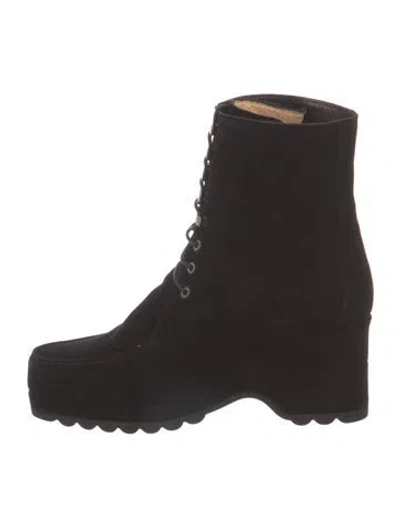Pre-owned Stephane Kélian Lace-up Boots In Black