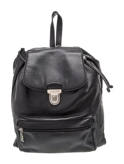 Pre-owned Stephane Kélian Leather Backpack In Black