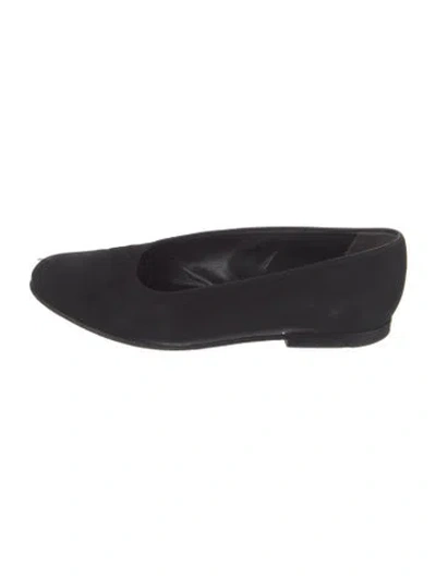 Pre-owned Stephane Kélian Leather Ballet Flats In Black