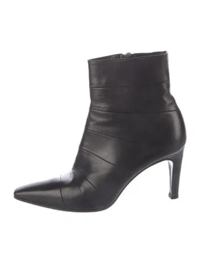 Pre-owned Stephane Kélian Leather Boots In Black