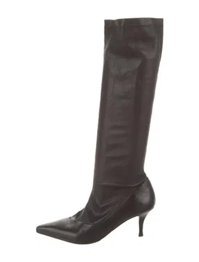 Pre-owned Stephane Kélian Leather Boots In Brown