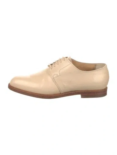 Pre-owned Stephane Kélian Leather Oxfords In Neutrals
