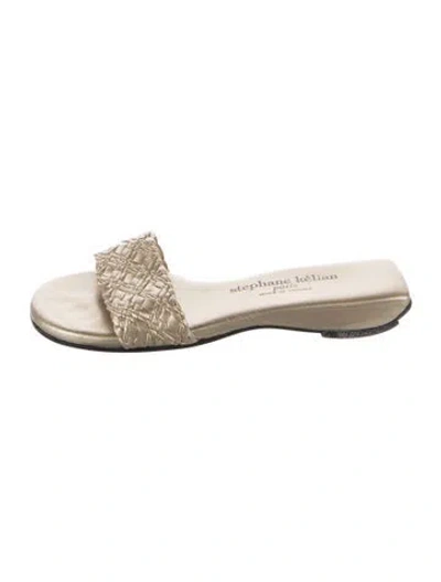 Pre-owned Stephane Kélian Leather Patterned Slides