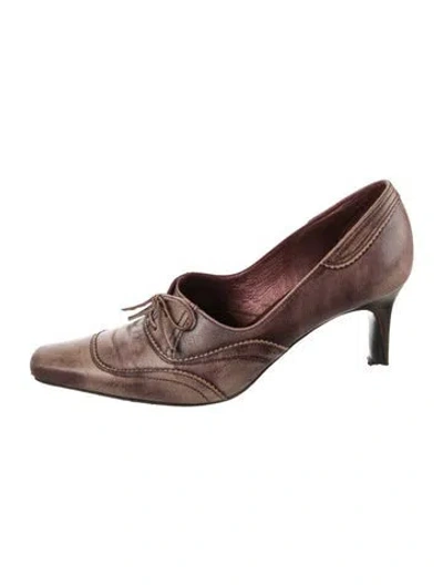 Pre-owned Stephane Kélian Leather Pumps In Brown