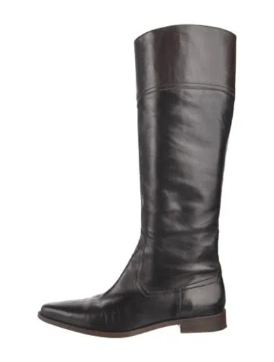 Pre-owned Stephane Kélian Leather Riding Boots In Black