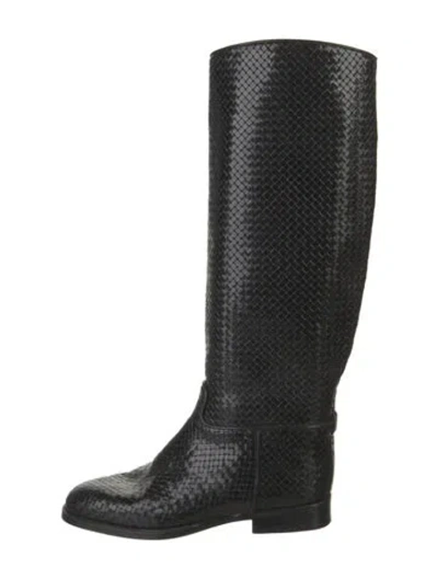 Pre-owned Stephane Kélian Leather Riding Boots In Black