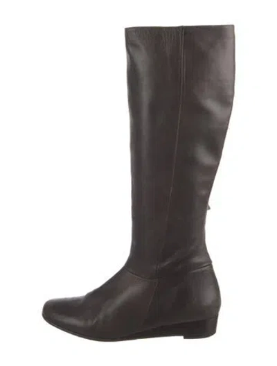 Pre-owned Stephane Kélian Leather Riding Boots In Brown