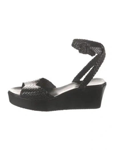Pre-owned Stephane Kélian Leather Sandals In Black