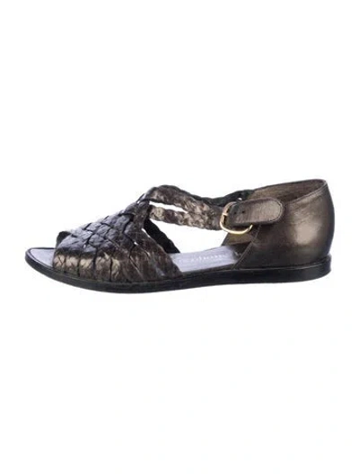Pre-owned Stephane Kélian Leather Sandals In Blue