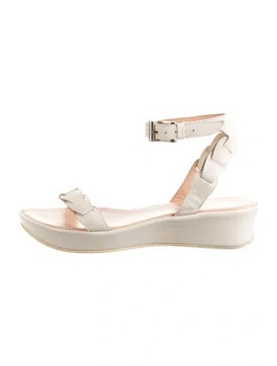 Pre-owned Stephane Kélian Leather Sandals In Neutrals