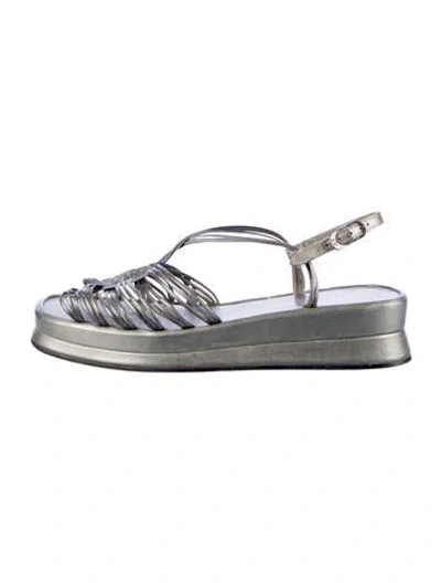 Pre-owned Stephane Kélian Leather Slingback Sandals