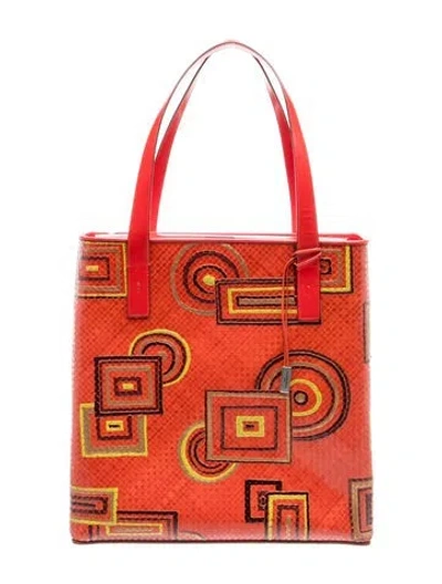 Pre-owned Stephane Kélian Leather Tote In Red