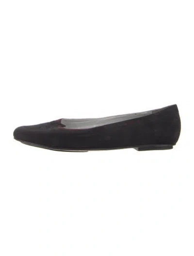 Pre-owned Stephane Kélian Suede Ballet Flats In Blue