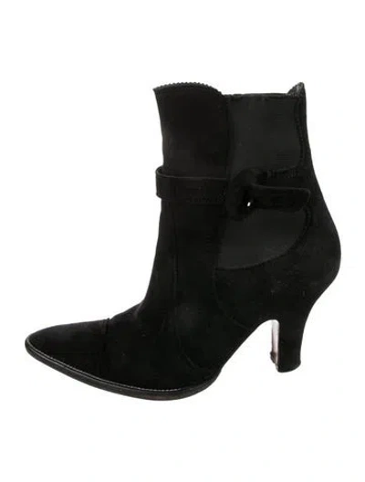 Pre-owned Stephane Kélian Suede Boots In Black