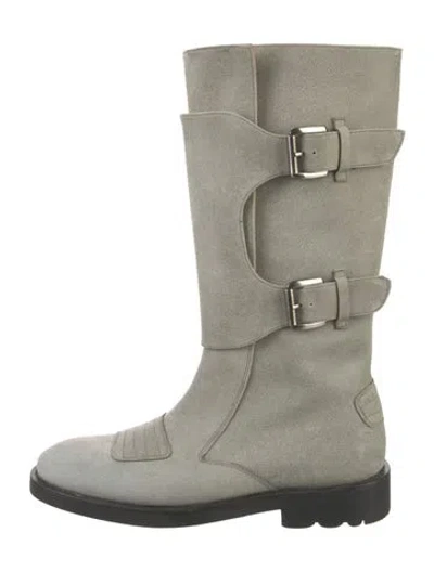 Pre-owned Stephane Kélian Suede Boots In Blue