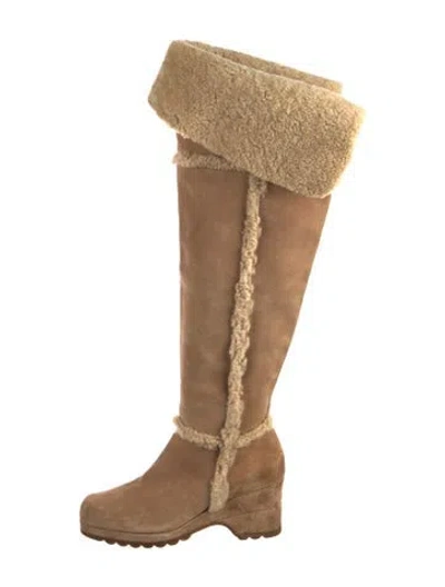Pre-owned Stephane Kélian Suede Boots In Brown