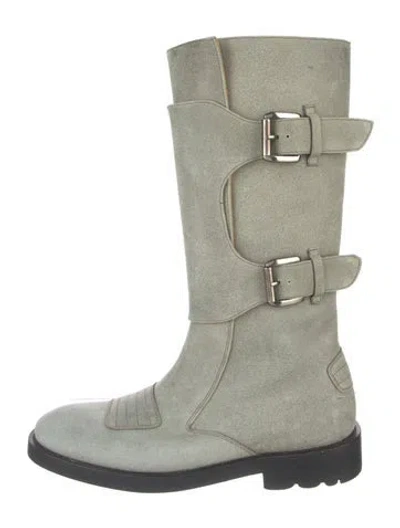Pre-owned Stephane Kélian Suede Boots In Green