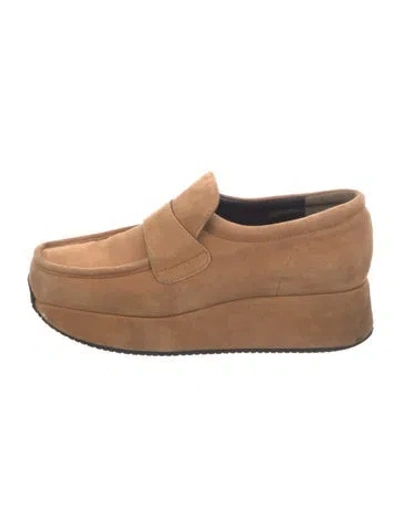 Pre-owned Stephane Kélian Suede Loafers In Brown