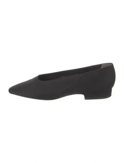 Pre-owned Stephane Kélian Vintage Suede Flats In Black