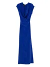 Stephane Rolland Crepe Gown In Blue
