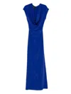 Stephane Rolland Crepe Gown In Blue