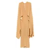 Stephane Rolland Crepe Gown In Neutral