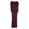 Stephane Rolland Embellished-cuffs Maxi Dress In Purple