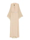 Stephane Rolland Embellished-belt Maxi Dress In Neutral