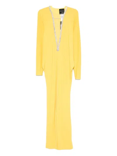 Stephane Rolland Embellished-neck Maxi Dress