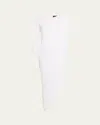 Stephane Rolland Paris Asymmetric Draped Jersey Dress In Blanc