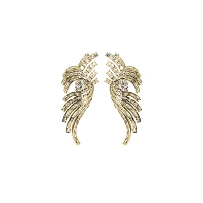 Stephanie Browne Australia Women's Birds Of A Feather Earrings In Gold